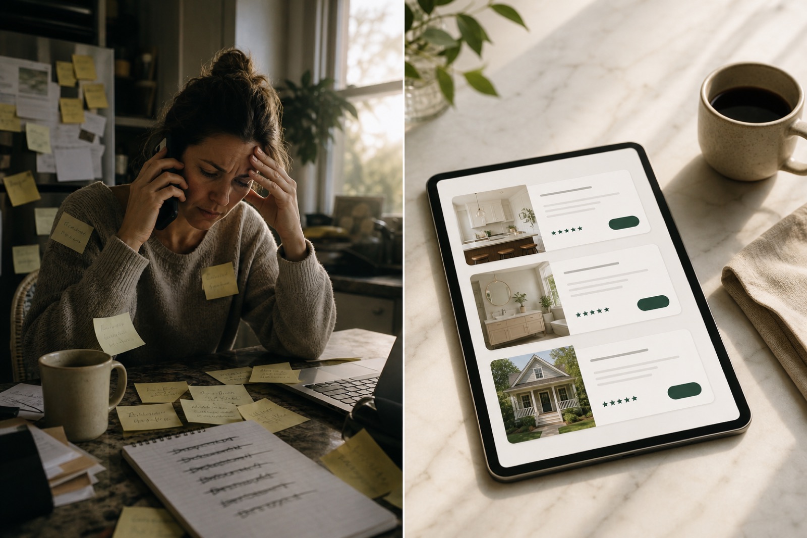 Before and after: from chasing contractors by phone to receiving structured quotes overnight